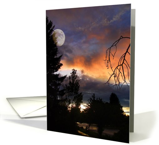 Sunset After Rain card (482435)