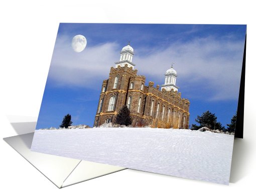 Logan LDS Temple - Winter Snow card (505213)