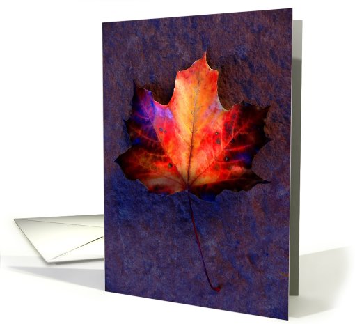 Brilliant Fallen Leaf card (521188)