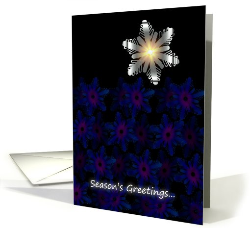 Season's Greetings Snowflake card (540666)