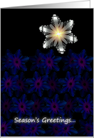 Season’s Greetings Snowflake card