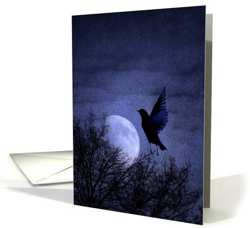 Bird in Moonglow card (551093)