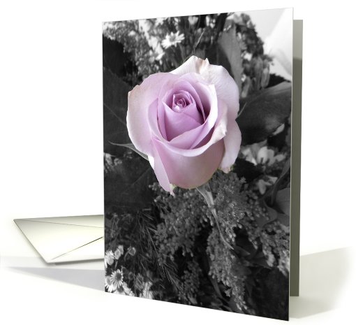 Lavendar Rose card (624125)