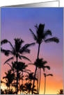 Hawaiian Sunset with Palms card