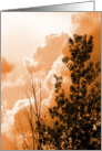 Orange Sunset Clouds card