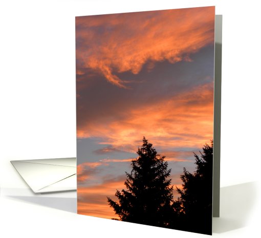 Stunning Sunset Colors card (670959)