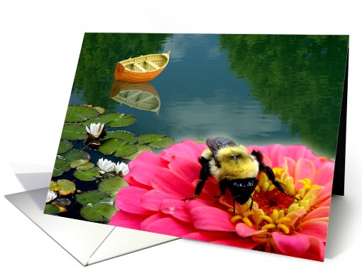 Little Boat and Big Bee card (703884)