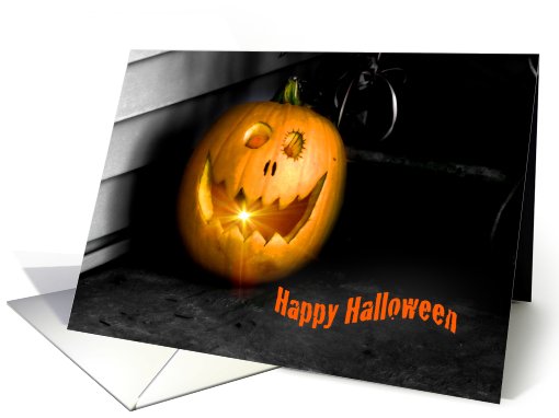 Funny Halloween Pumpkin card (713687)
