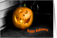 Funny Halloween Pumpkin card