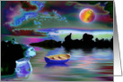 Boat In A Blue Fantasy Land card