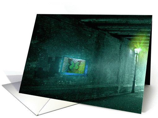 Abstract Railway Tunnel card (888487)
