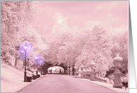 Infrared Winter Park Scene card