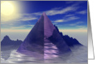 Purple Pyramid card