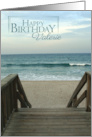 Happy Birthday Valerie with Beach Scene card
