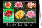 Happy Birthday - Workplace, Rose photos card