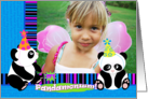 Panda Party Birthday Invite- Pandamonium card