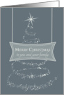 Sparkling Christmas Tree- Christmas Greetings for Neighbor and Family card