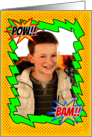 Superhero Comic Book Style Party Invite withCustom Photo card