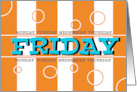 Fun Friday Orange Stripes for TGIF card