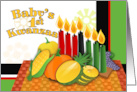 Baby’s 1st Kwanzaa with Kinara Candle Holder, Mat & Crops card