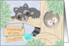 Thinking of you Daughter at Summer Camp with Woodland Creatures card