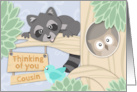 Thinking of you Cousin at Summer Camp with Woodland Creatures card