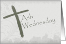 Ash Wednesday Charcoal Look and Cross card