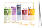 Best Wishes on Boxing Day- Colorful Gift Boxes/Presents card