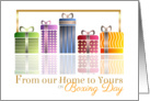 From our Home to Yours on Boxing Day- Colorful Gift Boxes/Presents card