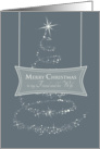 Merry Christmas to my Friend and his Wife- Sparkling Tree card