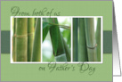 From both of us on Fathers Day with three Bamboo Photos card