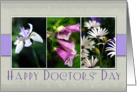 Happy Doctors’ Day- Purple Flower Snapshots card