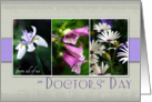 From all of us on Doctors’ Day- Purple Flower Snapshots card