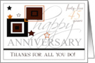 Happy 45th Anniversary Employee 45 years of Service card