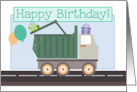 Happy Birthday Card for Kids with Garbage Truck card