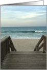 Walkway to the Waves Boardwalk to Beach Photo card
