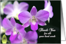 Thank You Administrative Professionals Day Card with Purple Orchids card