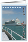 Bon Voyage Card with Cruise Ship card