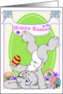 Balancing Bunny General Hoppy Easter card