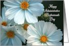 Administrative Professionals Day Card with White Daisies Photo card