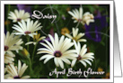 April Birth Flower Daisy card