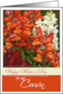 Happy Mother’s Day to My Cousin with Snapdragons card