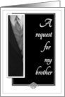 Brother Best Man Request card