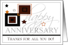 Happy Anniversary for Employee card