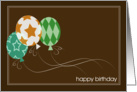 Happy Birthday- Business Co-Worker Balloons card