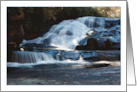 Triple Falls in North Carolina Photo Blank Card