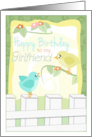 Little Birdies Happy Birthday to My Girlfriend card