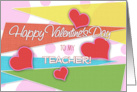Happy Valentines Day to My Teacher Scrapbook Style card