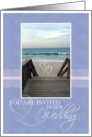 Wedding Invitation- Beach Scene and Hearts card