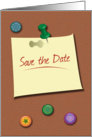 Save the Date- Bulletin Board Style card